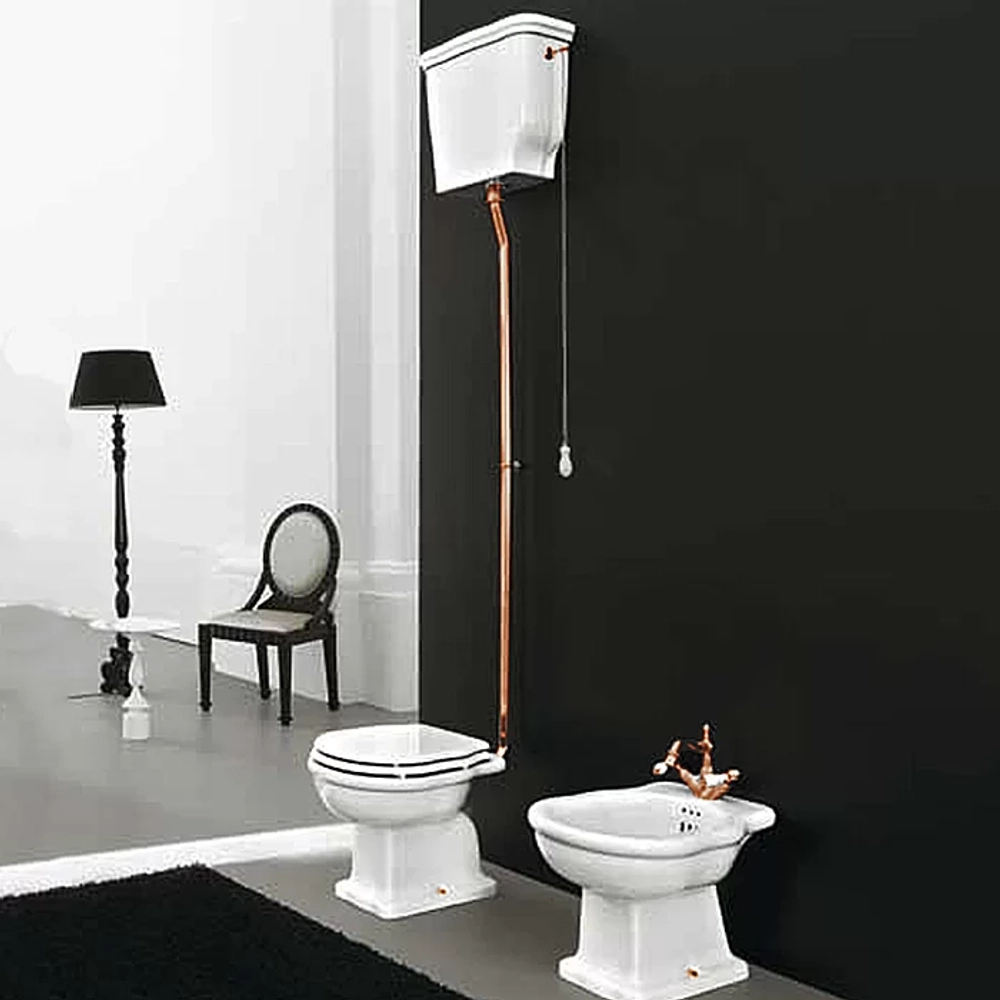 Унитаз ARTCERAM Hermitage HEV003 01 00 с высоким бачком бронза