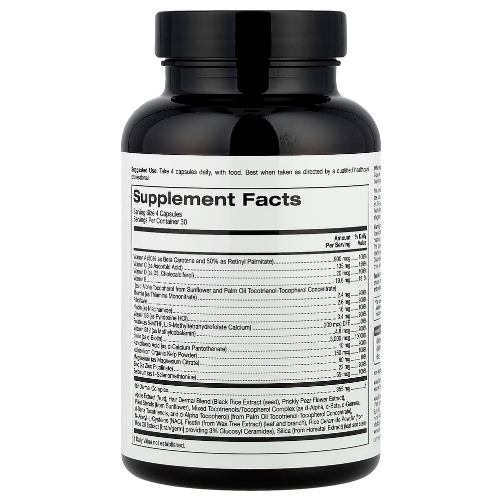 California Gold Nutrition, Beauty, женские мультивитамины для волос, 120 растительных капсул