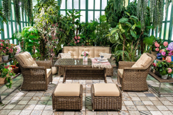 Стол садовый плетеный из искусственного ротанга OPAL 150 см