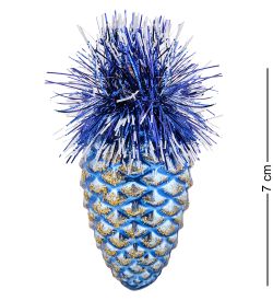 Элита НФШ-1223/5 Набор ел.украшений Шар 4шт «Шишки» синий