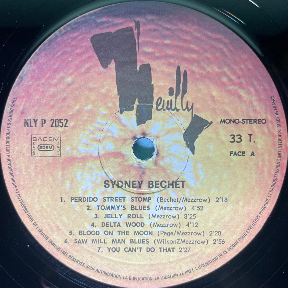 Sidney Bechet ‎– Perdido Street Blues (Франция)