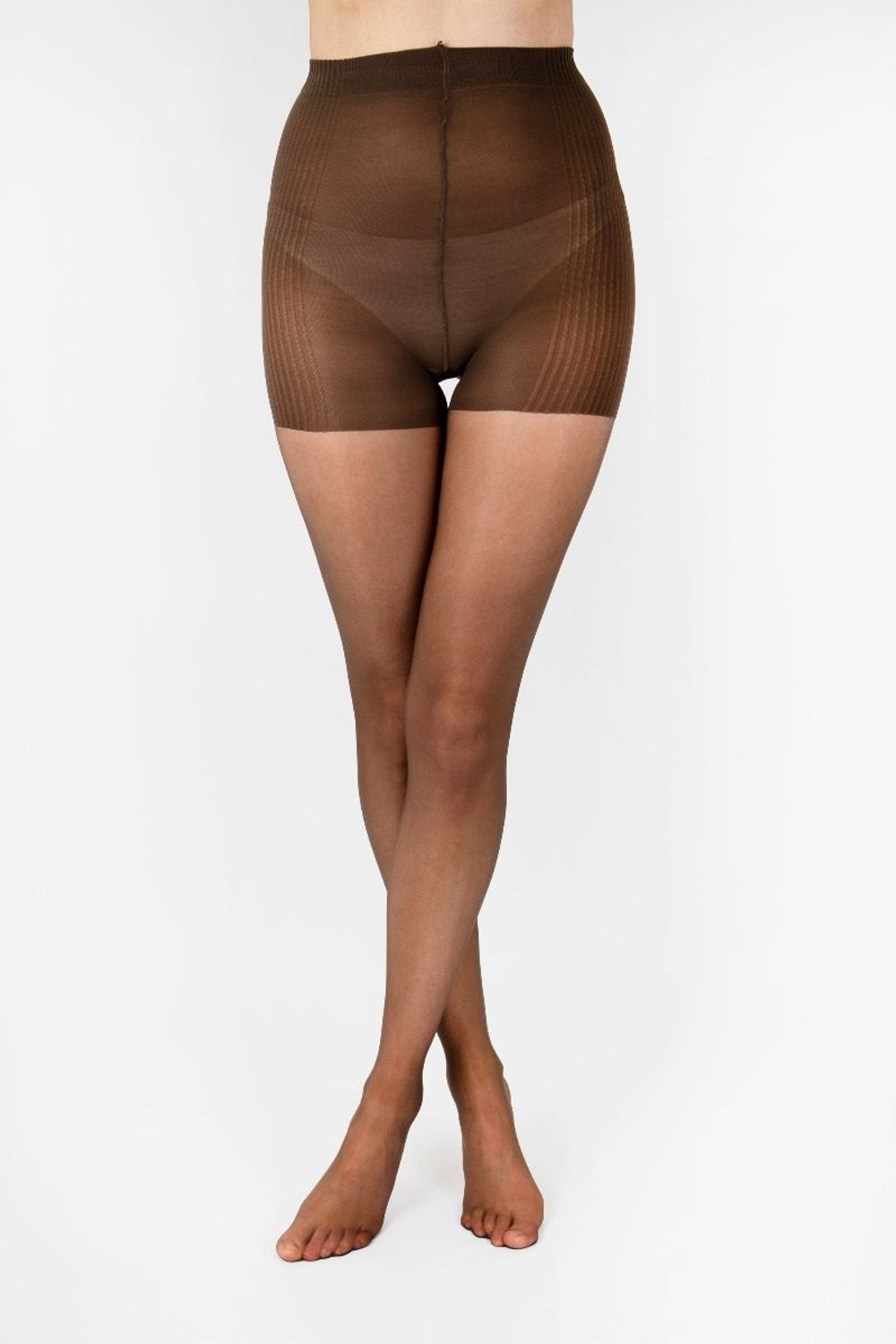 Колготки с блеском Ultra Shine (Размер: S) (Цвет: коричневый)
