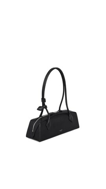 ALAIA СУМКА LE TECKEL ИЗ КОЗЬЕЙ КОЖИ, ЧЕРНЫЙ