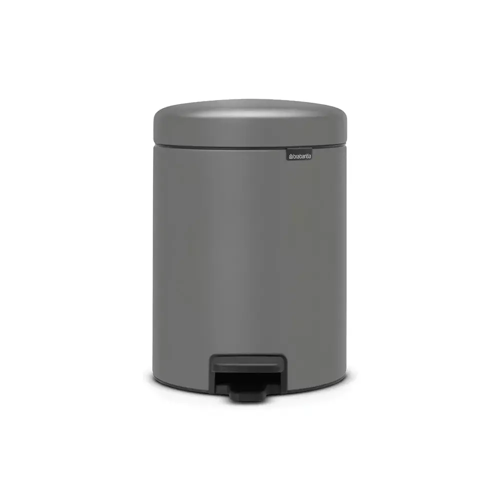 Brabantia - Контейнер для мусора NewIcon 5л, минеральный бетон, серый / артикул   126284  / GTIN 8710755126284