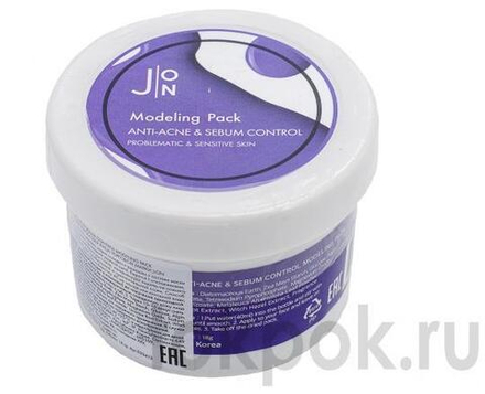 Альгинатная маска для лица J:On "Modeling Pack Anti-Acne & Sebum Control", 18 гр