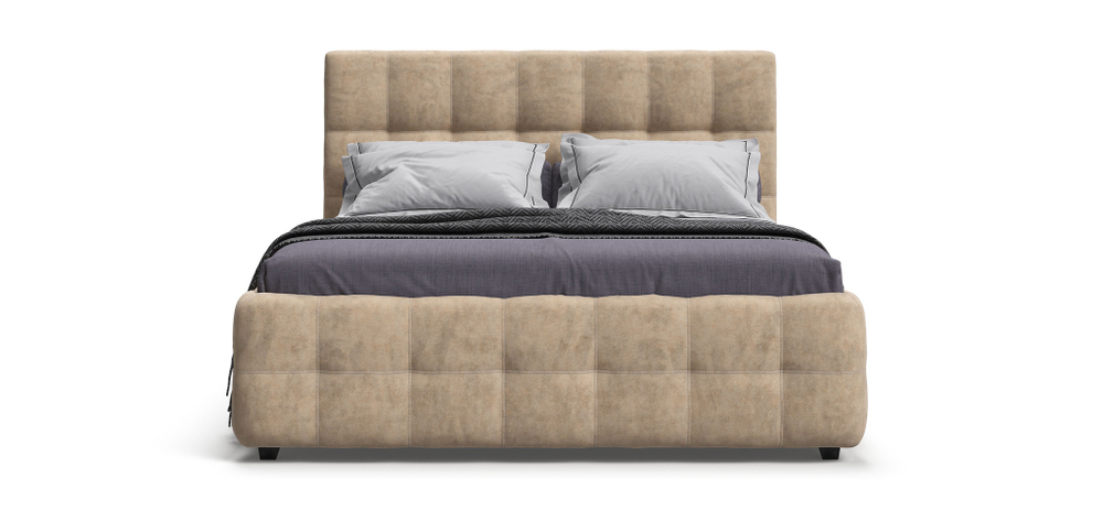 Босс Кровать+ПМ 180 Велюр Роял шампань