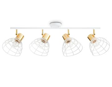 Настенно-потолочный спот в стиле лофт 4*E27 TR8603 WH/GD белый/золото 465*154*230 Traditional Loft Ambrella