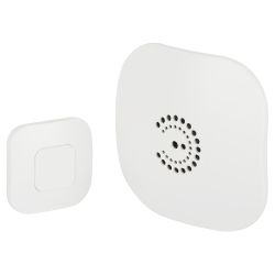 Звонок дверной ЭРА BIONIC White беспроводной белый 6 мелодий | Электрозвонки беспроводные