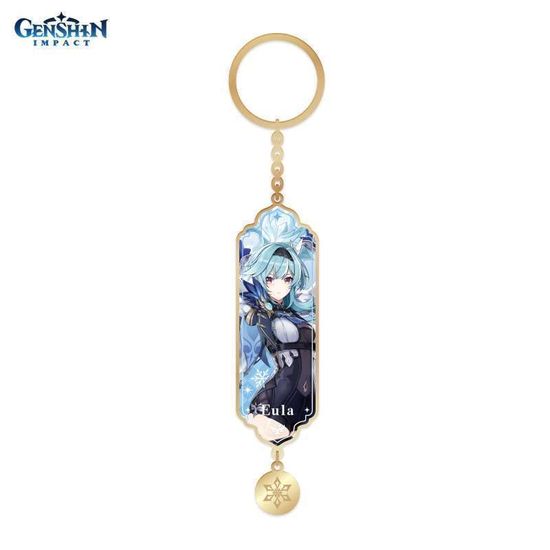 Брелок металический Character Banner Art Metal & Resin Keychain Born of Ocean Swell Eula 6974696617061
