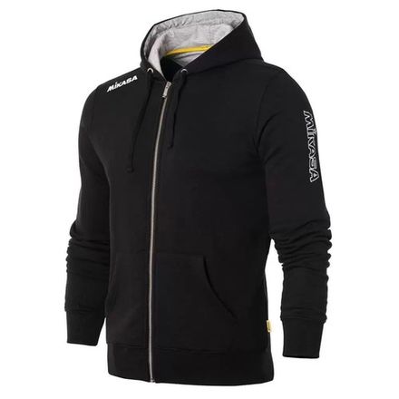 Куртка от костюма с капюшоном муж. MIKASA MT526-049-S, р.S, 70% хлопок 30% полиэстер, черный