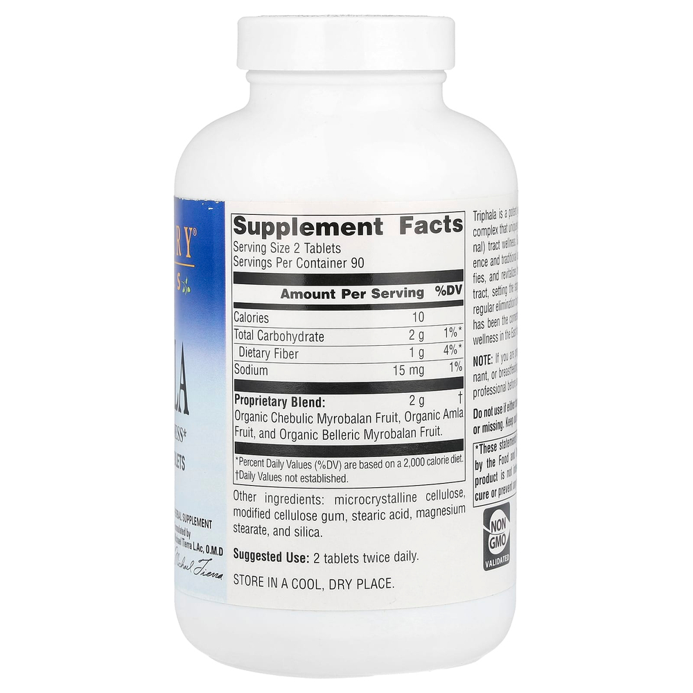 Planetary Herbals, трифала, 180 таблеток (1000 мг в 1 таблетке)