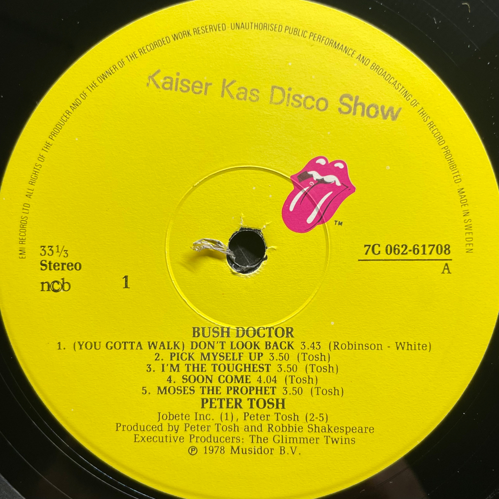 Peter Tosh ‎– Bush Doctor (Швеция 1978г.)