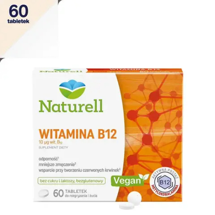 Диетическая добавка Naturell Vitamin B12, 60 таблеток