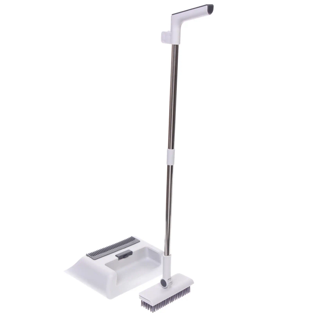 Набор для уборки с совком 3в1, две щетки для пола, водосгон «Клио»