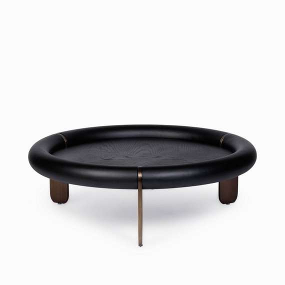 Журнальный стол Luca Ø100х33 см, черный