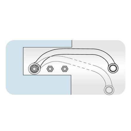 Цена на KING TONY (19501113) Ключ накидной стартерный 11х13 мм