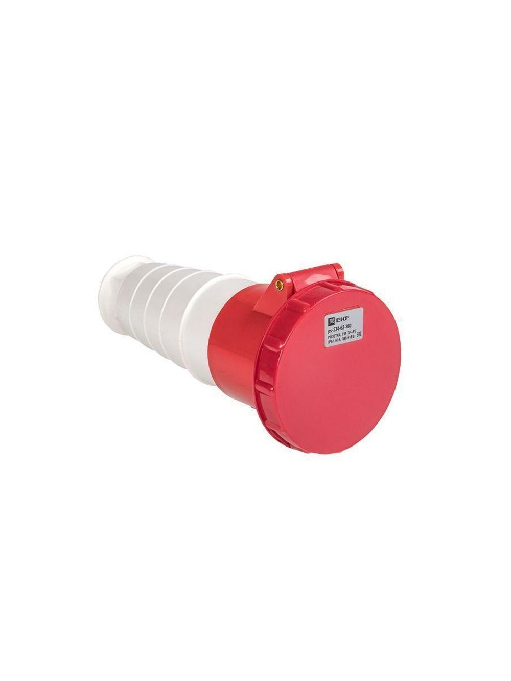 Розетка кабельная 63А 380В 3P+РЕ IP67 (234) EKF ps-234-63-380