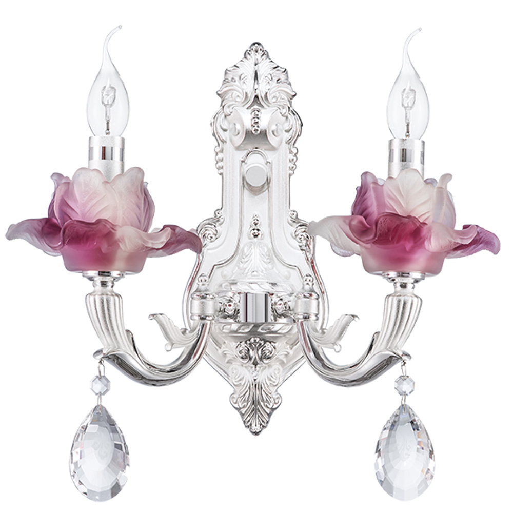 714624 Бра ANEMONE 2x40W E14 Серебро