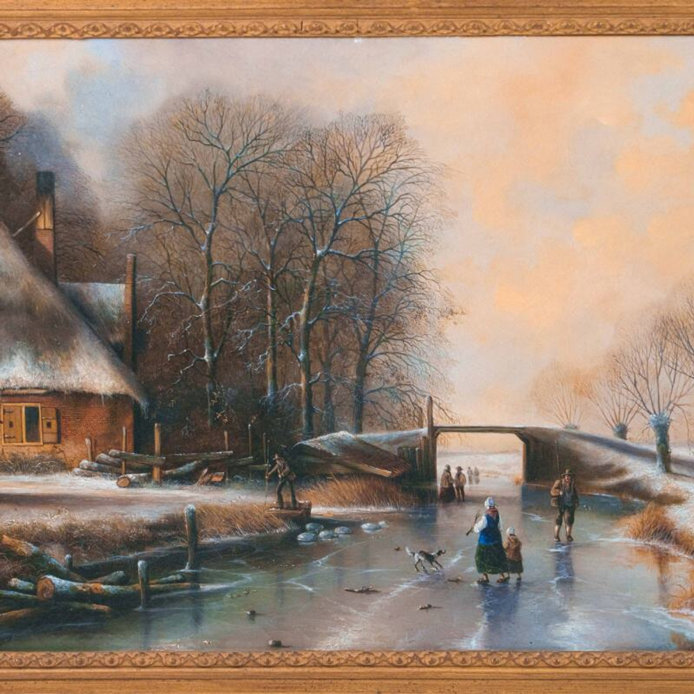 Картина «Winterliche Szene/Зимняя сцена»