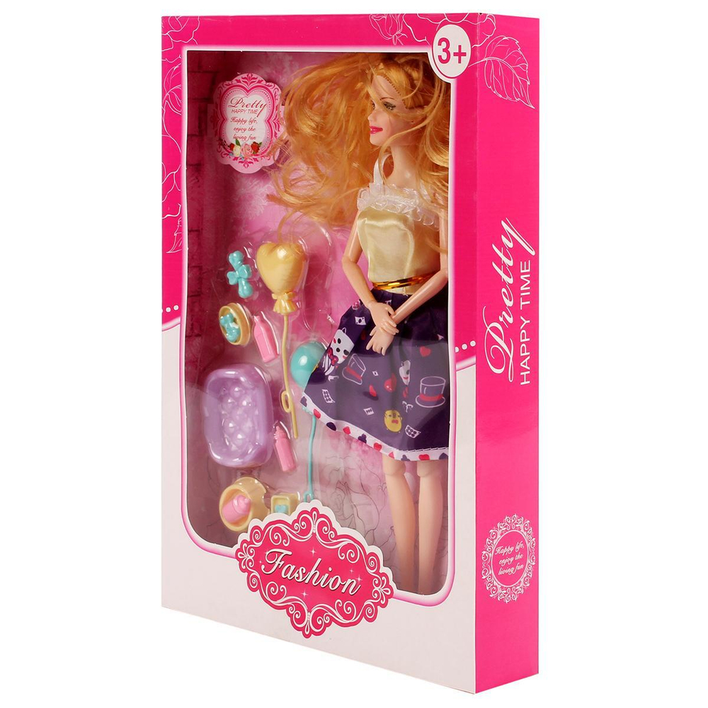 Кукла тип Модель на шарнирах с аксесс. коробка RT-19