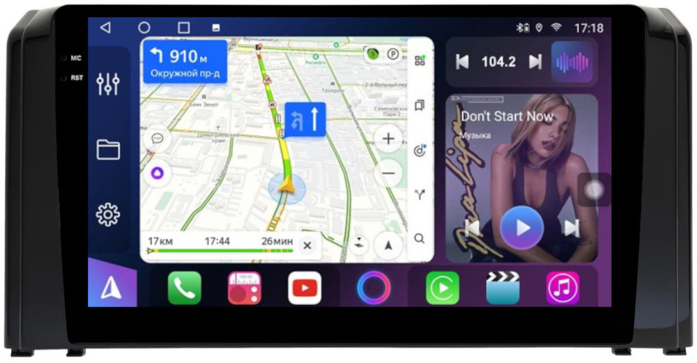 Магнитола для Toyota Roomy, Daihatsu Thor, Subaru Justy 2020-2024 - FarCar 9559N монитор 10.36" QLED на Android 14, TS18, CarPlay, 4G SIM-слот