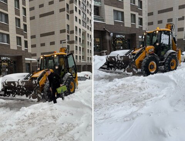 Grow Food вывел курьеров на тракторы из-за снегопада: кейс ситуативного маркетинга