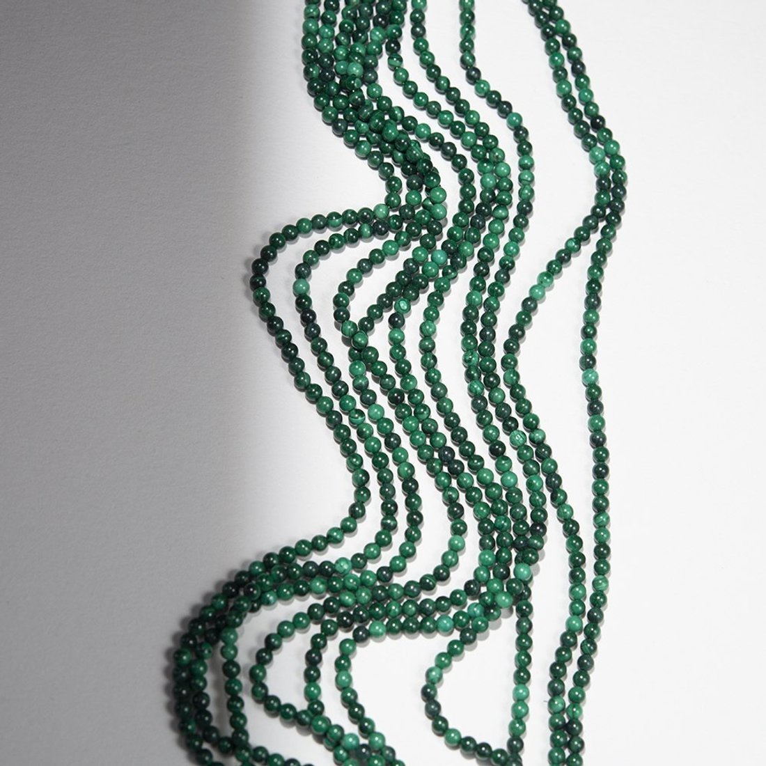 Малахит натуральный, бусины в форме шара 3,2мм