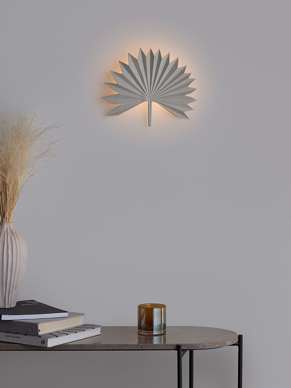 Светильник настенный Palm Leaf, 30х24 см, белый