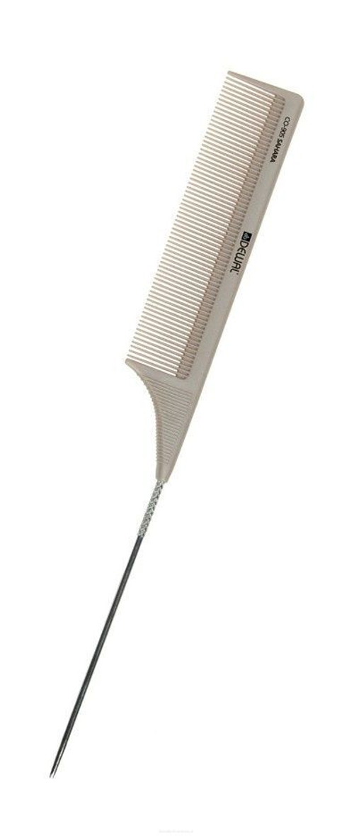 DEWAL Расчёска "SAHARA" СО-905 с металлическим хвостиком