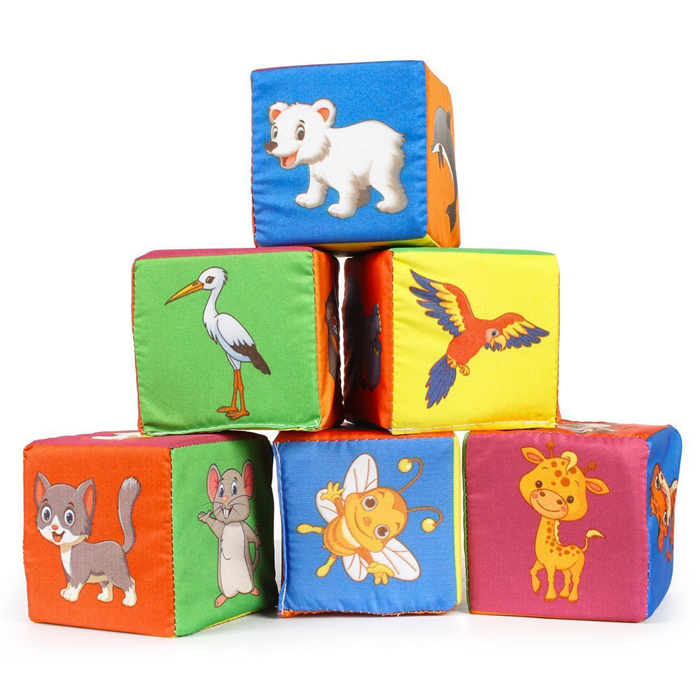 Кубики "Весёлый зоопарк" (Р.С.)