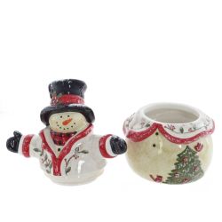 GAEM Конфетница "Снеговик", 1950 мл, L25 W17 H28 см