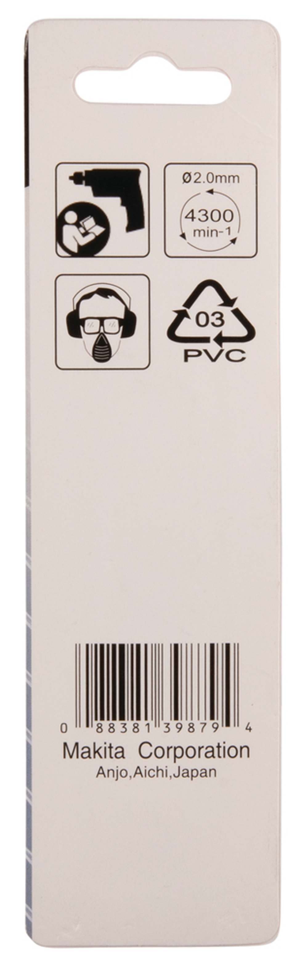 Сверло по металлу HSS-R 2х24x49, 2 шт. Makita D-38308 Металл HSS-R 2,0 x 24 х 49 мм 118 град 2 шт.