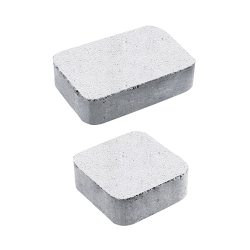 Тротуарная плитка КЛАССИКО - Стоунмикс Белый, комплект из 2 видов плит