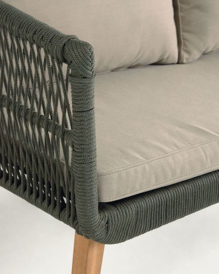 Комплект Inti с 2-местным диваном и 2 креслами зеленого цвета La Forma Испания 