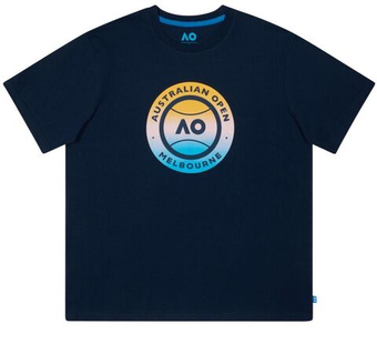 Женская теннисная футболка Australian Open Round Logo - небесный