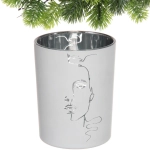 Подсвечник «Нежный силуэт» 10*12,5 см, Белый