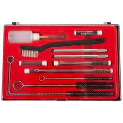 GS-10 Набор для чистки краскопультов, в комплекте 17 щеточек