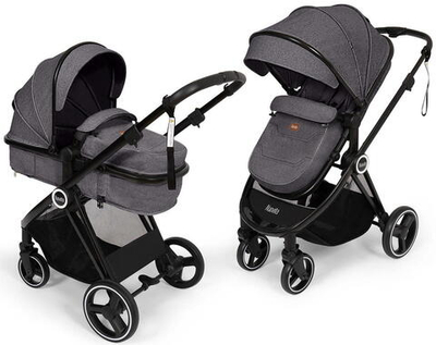 Детская коляска Nuovita Luno 2 в 1 Grigio/Серый