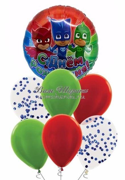 Фонтан шаров на ДР "С Героями в Масках"