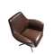 Поворотное кресло Angel Cerda 5093 из коричневой кожи