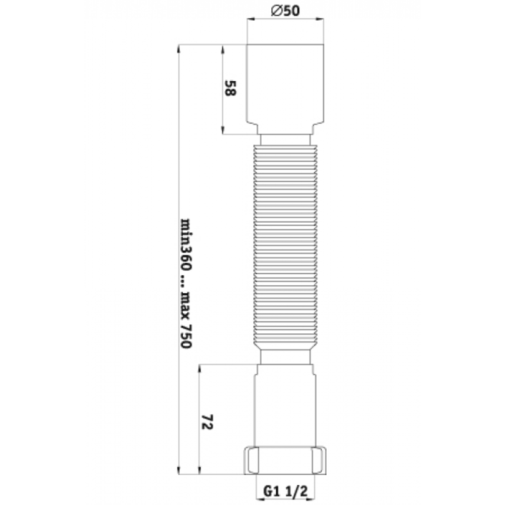 Гофра АНИ К105 1.1/2" *50 800мм К105