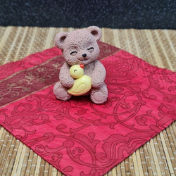 Силиконовая форма «Мишки-семья», 4,5×4×5,9 см,№3 цвет прозрачный