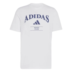 Мужская теннисная футболка Adidas Heritage Tennis Graphic - white