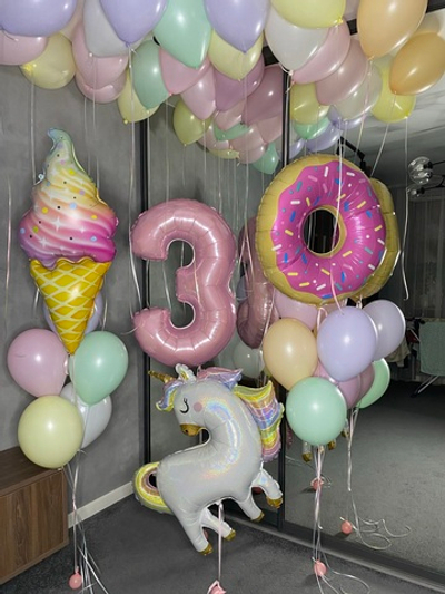 Набор шаров Вкусный Донат