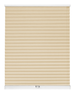 Штора плиссе Стандарт с ручками, ткань Аргентум СН арт. 4551 сливочный, цвет комплектующих белый, серый, антрацит, черный, коричневый, кремовый и т д