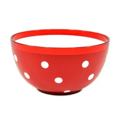 Салатник двухцветный Marusya 0,7 л красный полупразр.