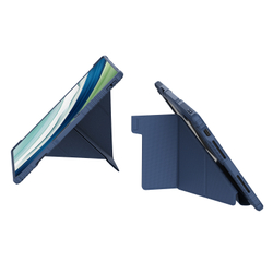 Чехол книжка синего цвета от Nillkin для планшета Huawei Mate Pad Pro 13.2, серия Bumper Pro Case-Multi Angle Folding Style, многофункциональный складной стиль