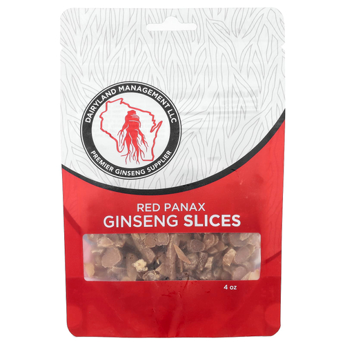 Dairyland Ginseng, красный женьшень, кусочки, 118 мл (4 унции)