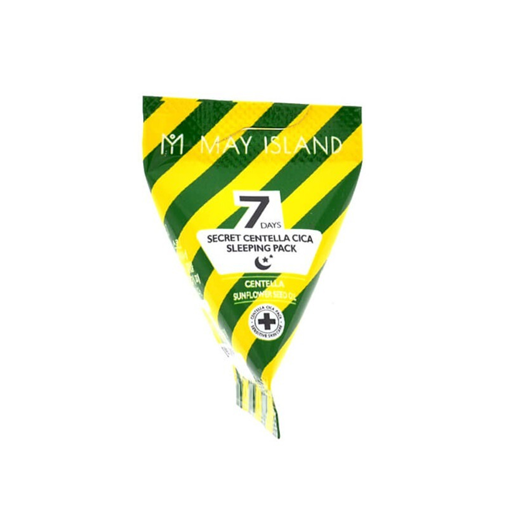 [May Island] 7 Days Secret Centella Cica Sleeping Pack - Ночная маска с центеллой азиатской, 3 гр