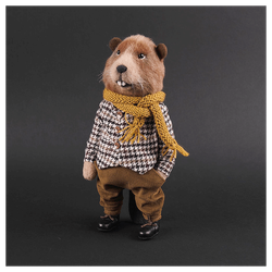 Валяная игрушка «Бобер Володя»